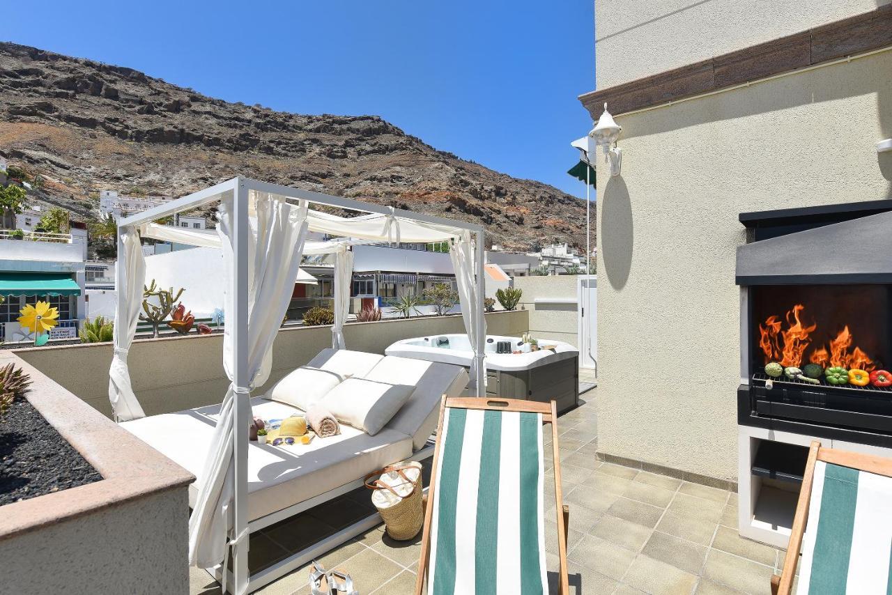 Apartamento Luxury Penthouse Mogan VII Puerto De Mogan Exterior foto