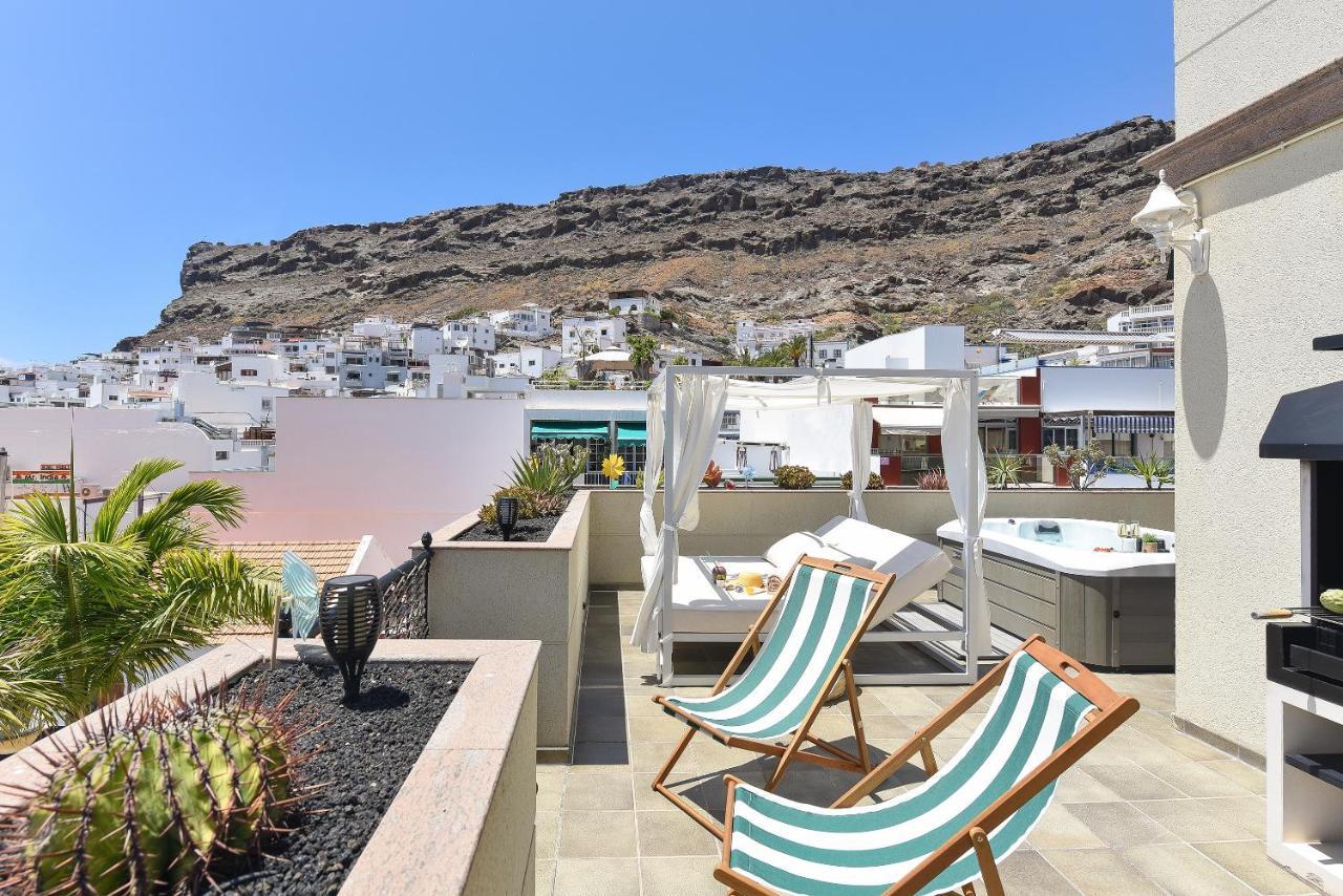 Apartamento Luxury Penthouse Mogan VII Puerto De Mogan Exterior foto
